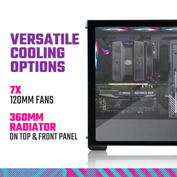 Cooler Master MasterBox MB520 Mesh ARGB ATX Mid Tower Case